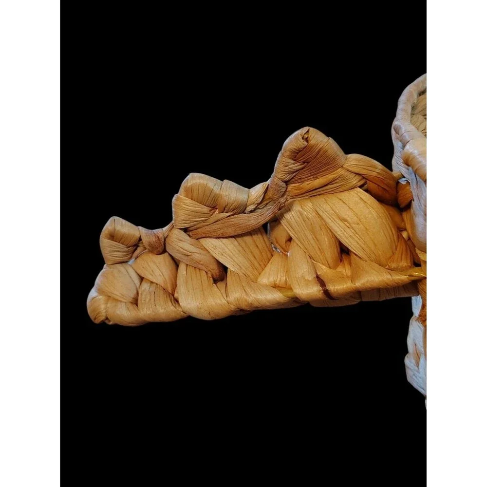 Dinosaur Rattan Wicker Plant Fruit Storage Decorative Planter